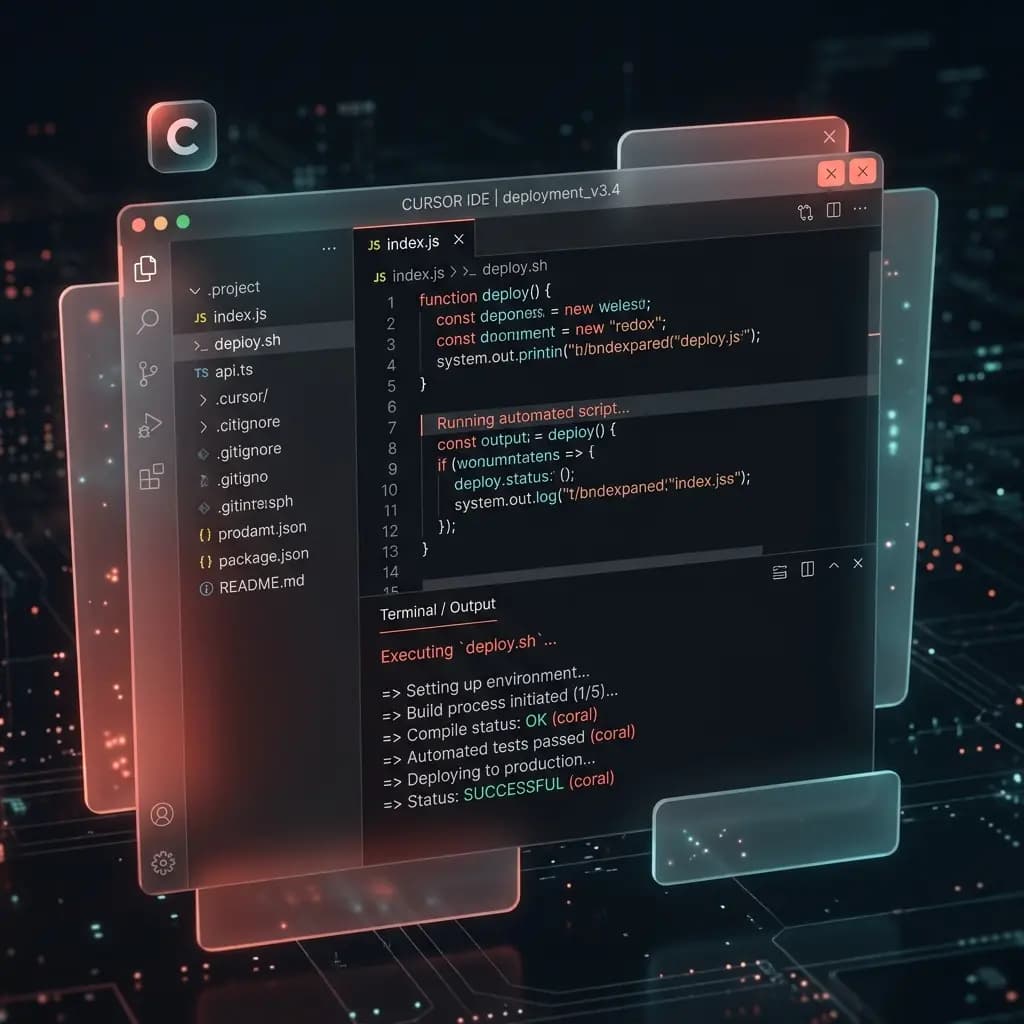 Una sesión de Cursor IDE usando las herramientas MCP de búsqueda de rostros