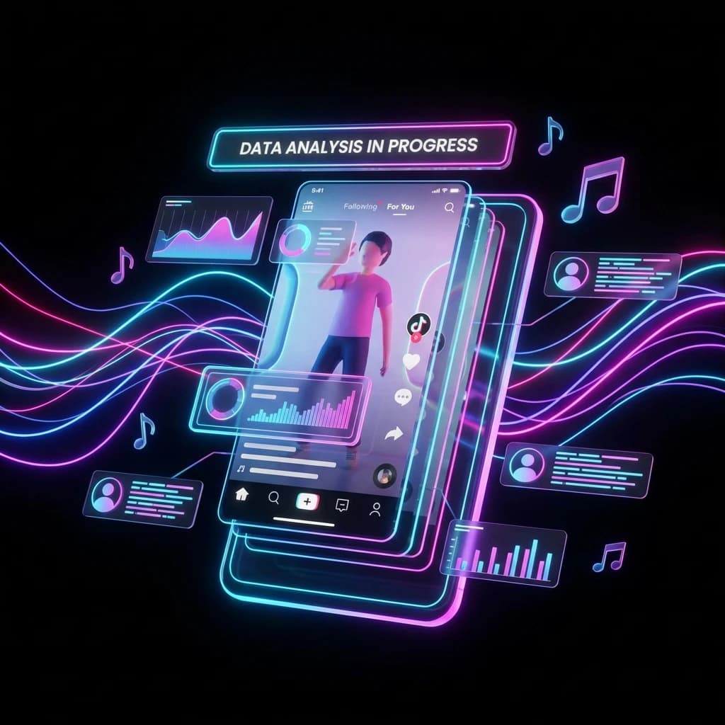 TikTok face search features visualization